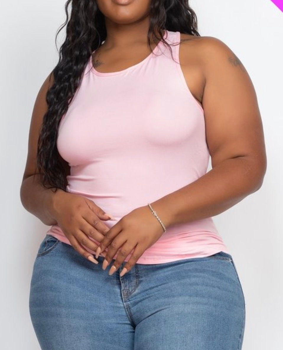 Thumbnail: Plus Size Racer Back Tank 