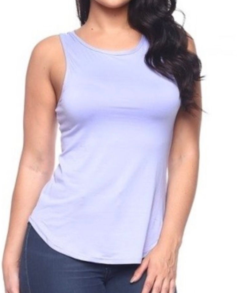 Thumbnail: Plus Size Racer Back Tank 