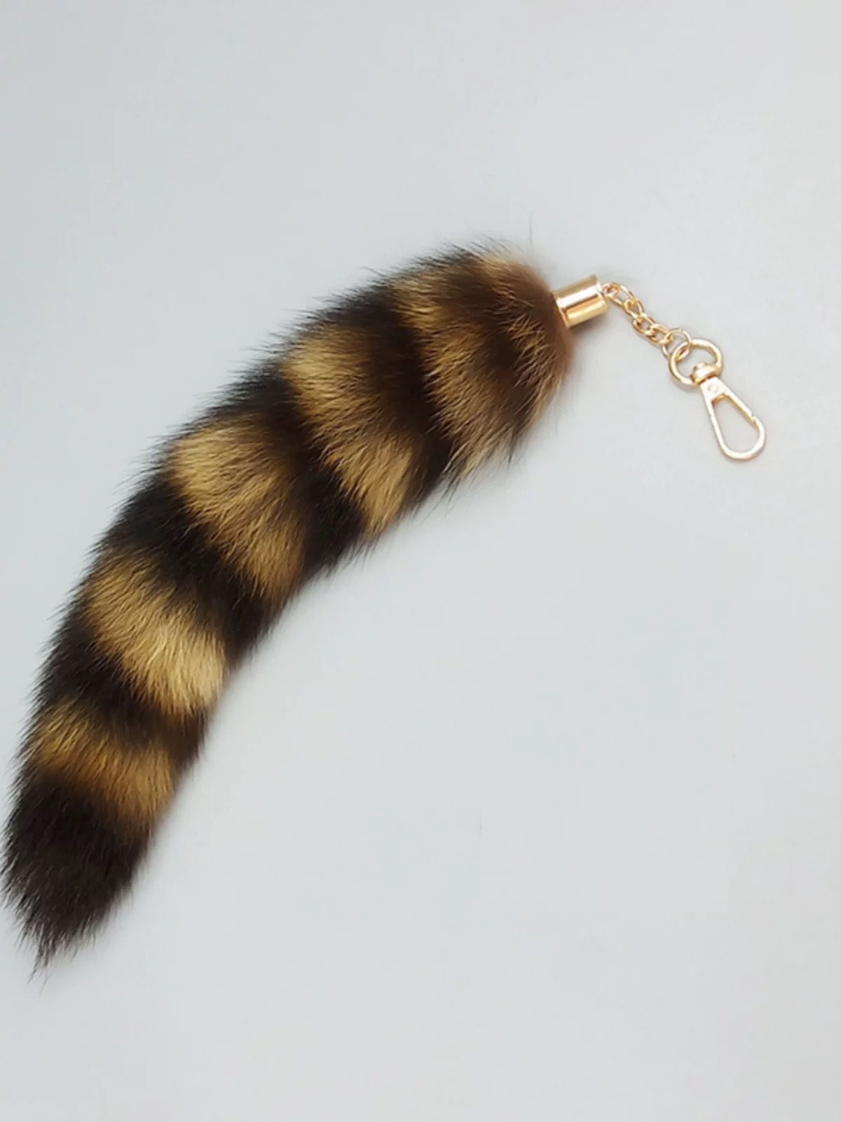 Real Natural Raccoon Tail, Raccoon Tail Keychain, Real Raccoon Tail