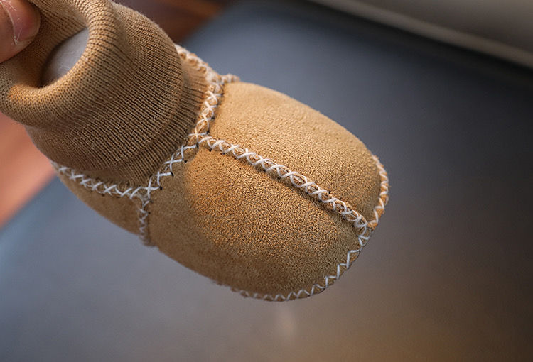 サムネイル： Wholesale Sheepskin Baby Booties, Shearling Baby Booties, Leather Baby Booties