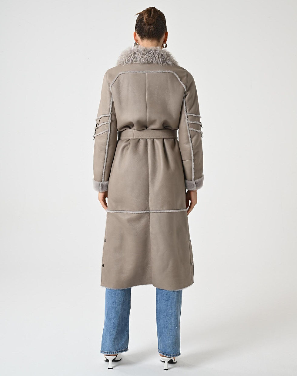 Miniaturbild: New Season Gray Sheepskin Women Coat