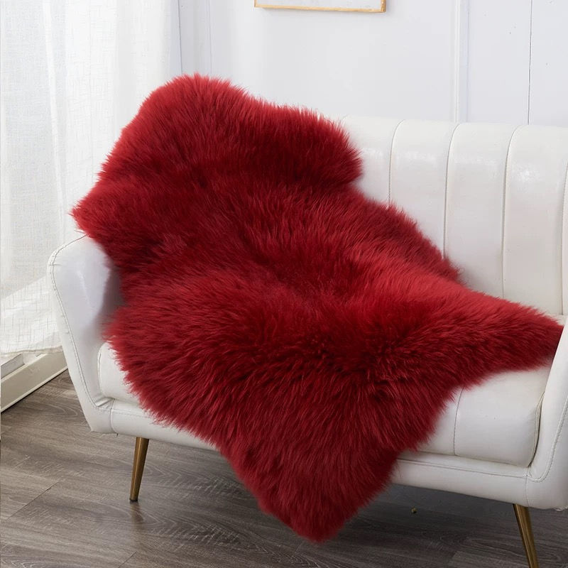 Miniature : Tapis en peau de mouton, véritable tapis en peau de mouton