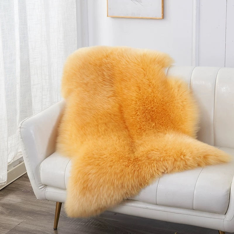 Miniature : Tapis en peau de mouton, véritable tapis en peau de mouton