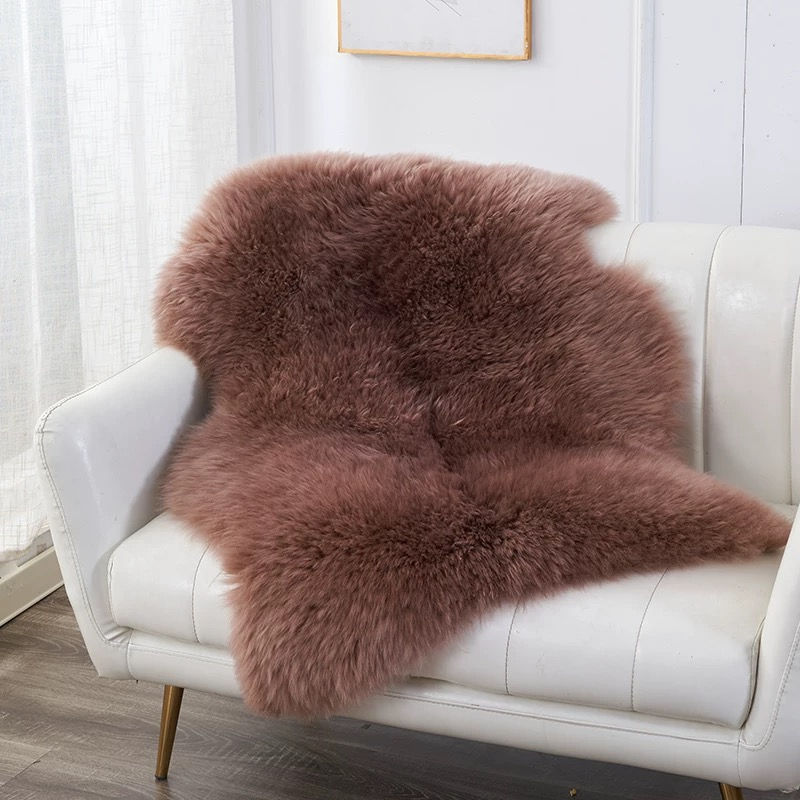 Miniature : Tapis en peau de mouton, véritable tapis en peau de mouton