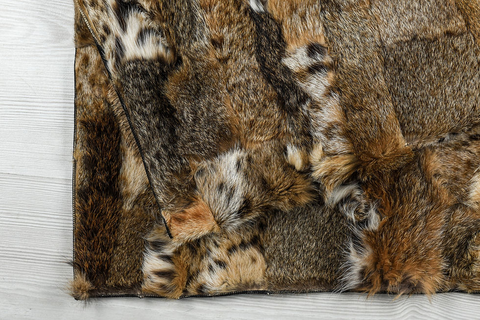 Miniatura: Genuine Lynx Pelt Throw Real Lynx Pelt Throw Rugs