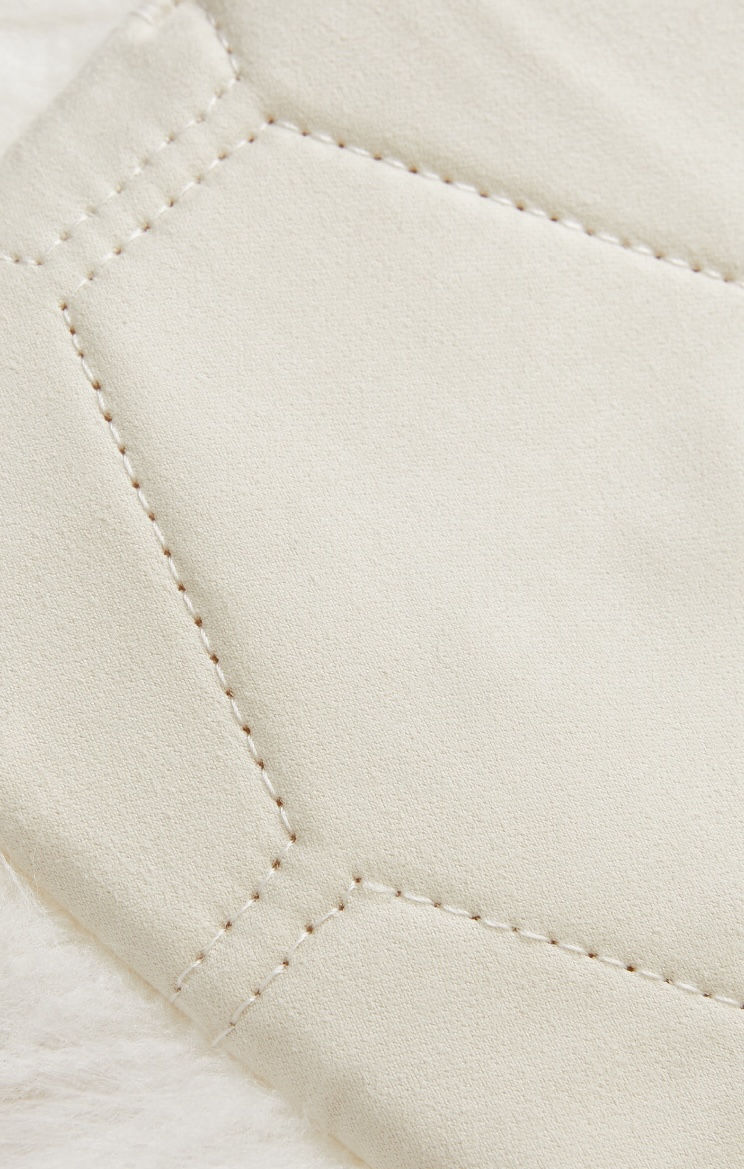 縮圖：Natural Sheepskin Cushion, Real White Sheepskin Cushion