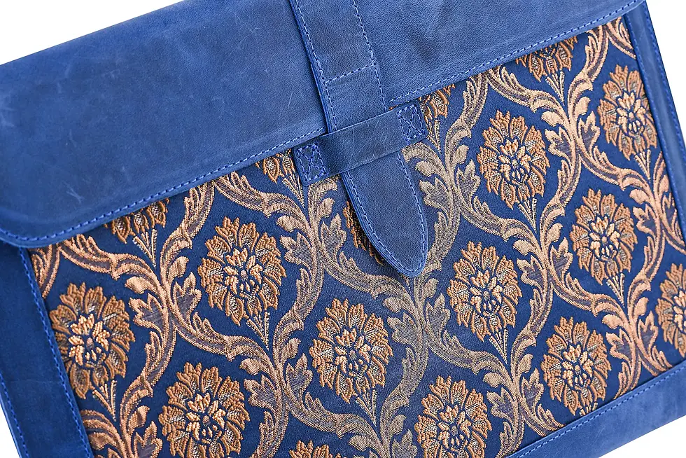 Miniature : Genuine Blue Calfskin MacBook Air Case