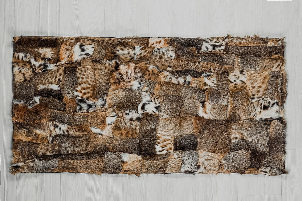 Miniatura: Genuine Lynx Pelt Throw Real Lynx Pelt Throw Rugs
