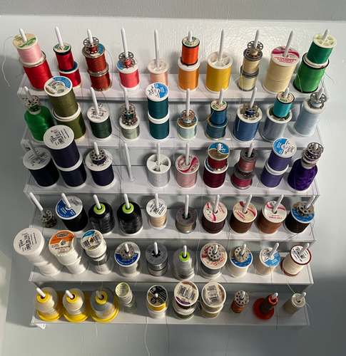 Dust Cover for Custom 60 Spool Embroidery Thread Wall Rack | Beautiful ...