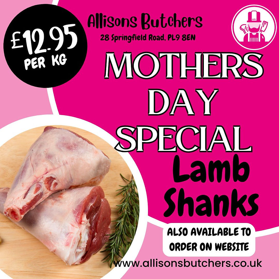 mothers day special Lamb Shanks