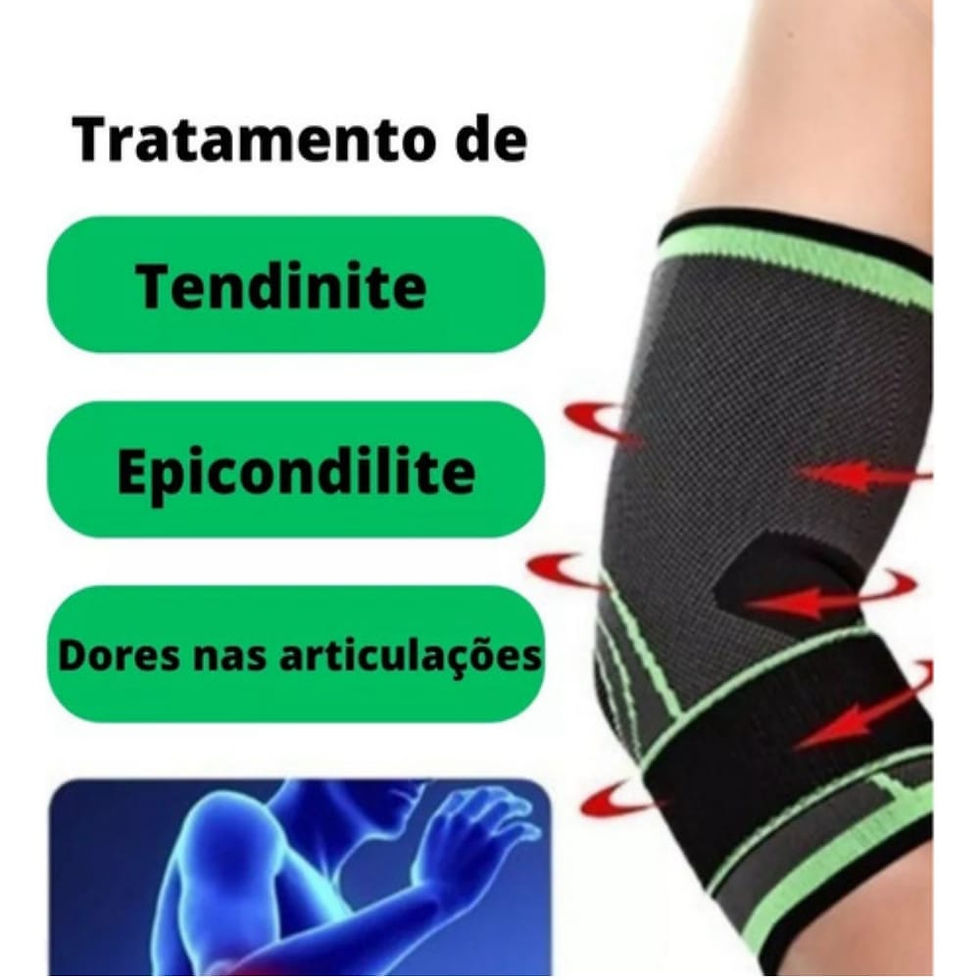 Miniatura: Cotoveleira Ortopédica Para Epicondilite Estabilizador Preto Unico