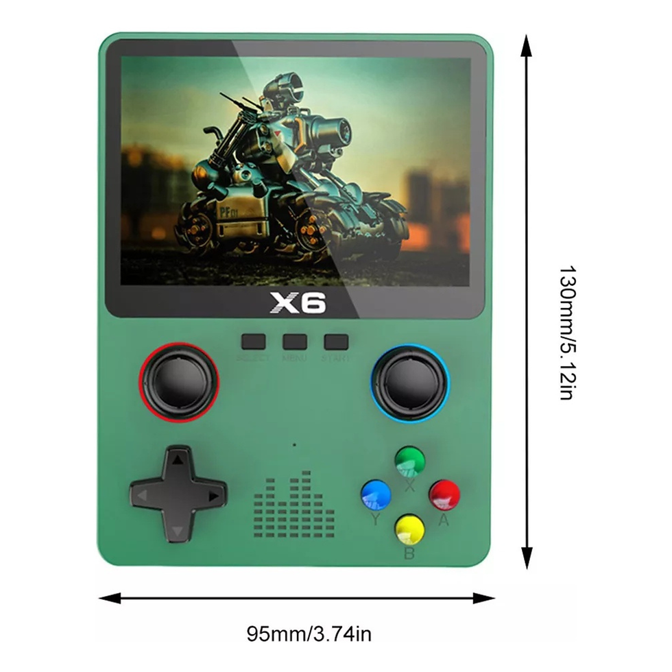 Miniatura: Console Portátil com Joystick Duplo e Tela IPS 3,5” – 11 Simulações, Conexão Tip