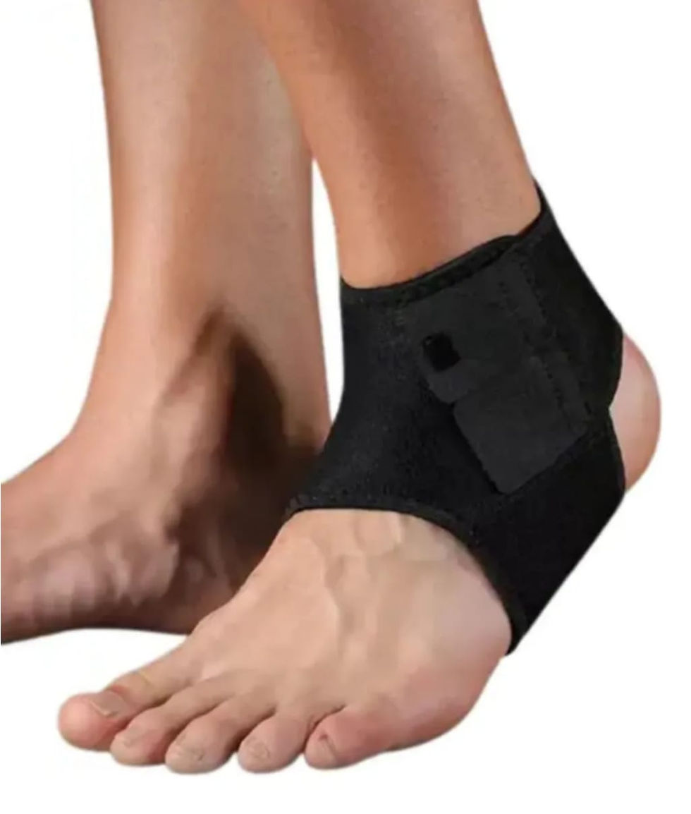 Miniatura: Tornozeleira Ajustável Proteção Esportiva C/ Velcro Neoprene Preto A:14xl:20cm