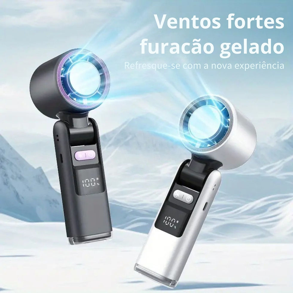 Miniatura: Ventilador portátil - Controlo de vento variável de 100 velocidades, ecrã digita