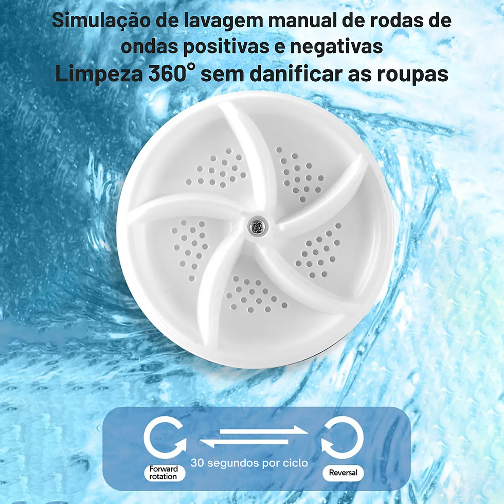 Miniatura: Mini Máquina De Lavar Roupa, Máquina De Lavar Portátil Home