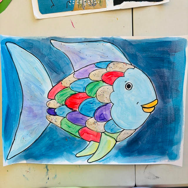 School Hols - Glittery Rainbow Fish