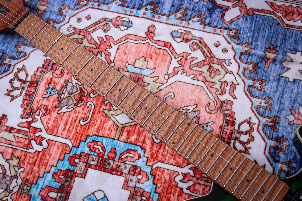 Thumbnail: ERNIE BALL USA Music Man Axis HH HT Quilt "Matcha + Maple" (2025)