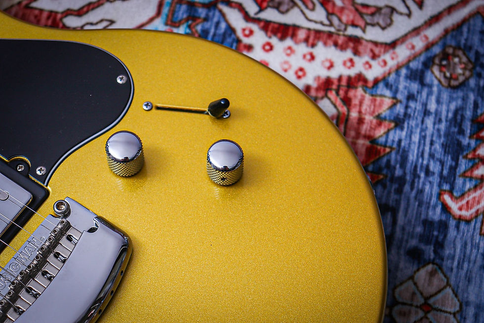 Thumbnail: ERNIE BALL USA Music Man James Valentine Signature HH "Saturn Gold + Maple