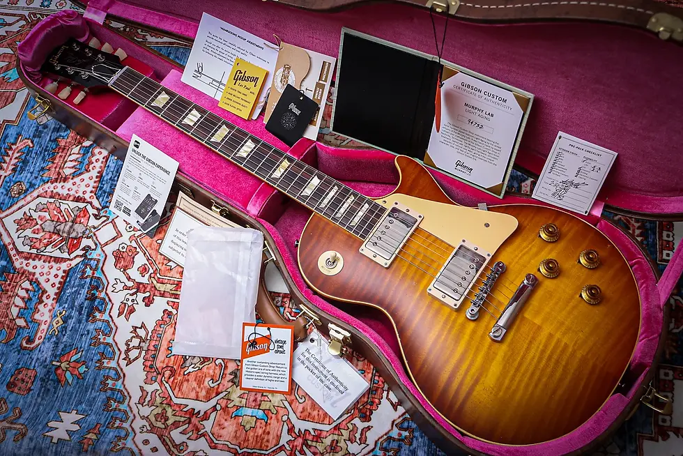 GIBSON USA Custom Shop Les Paul 1959 Murphy Light Aged "Royal Tea Burst + Rosewo