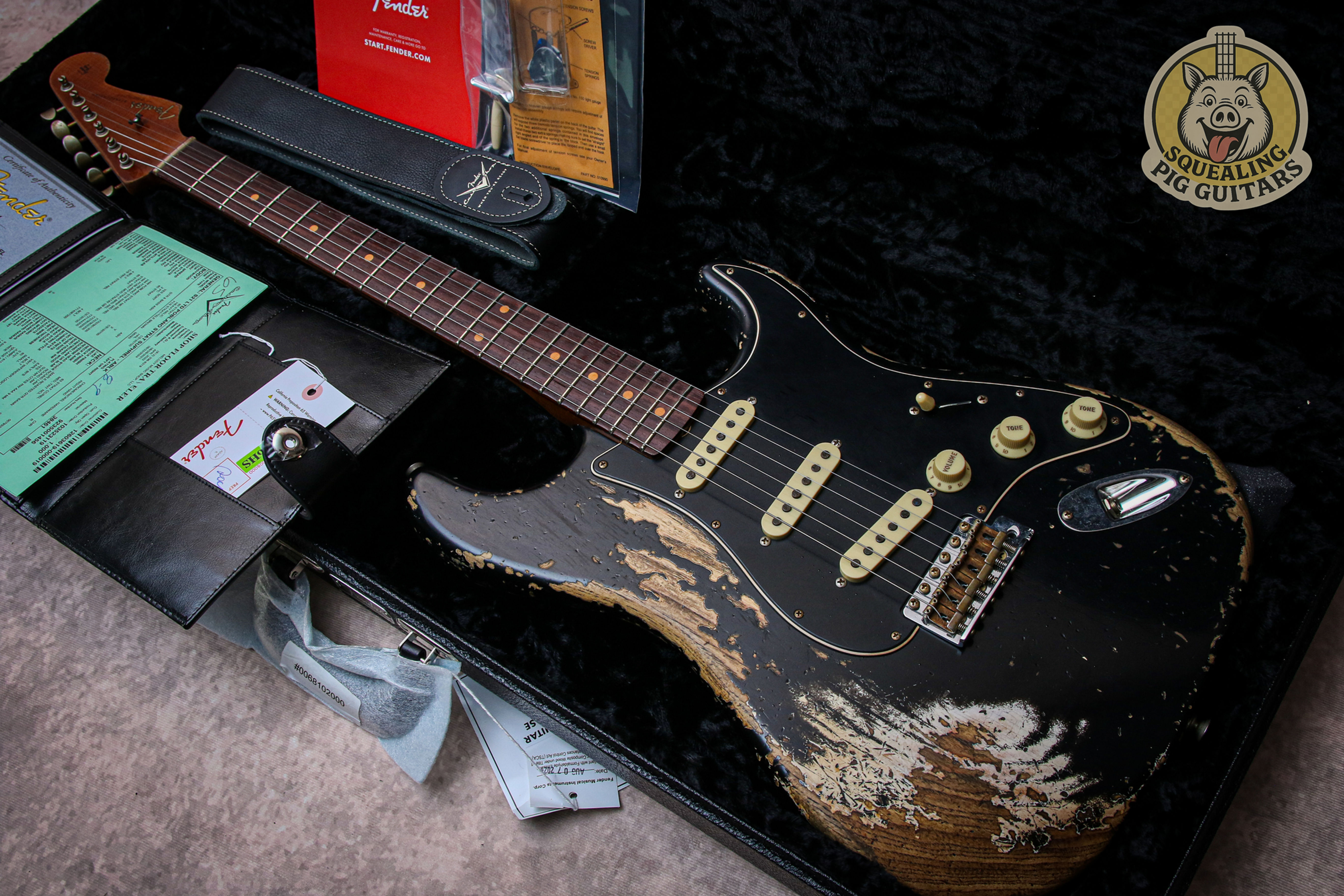 FENDER USA Custom Shop Ltd. Poblano Stratocaster Super Hvy Relic "Ebony"