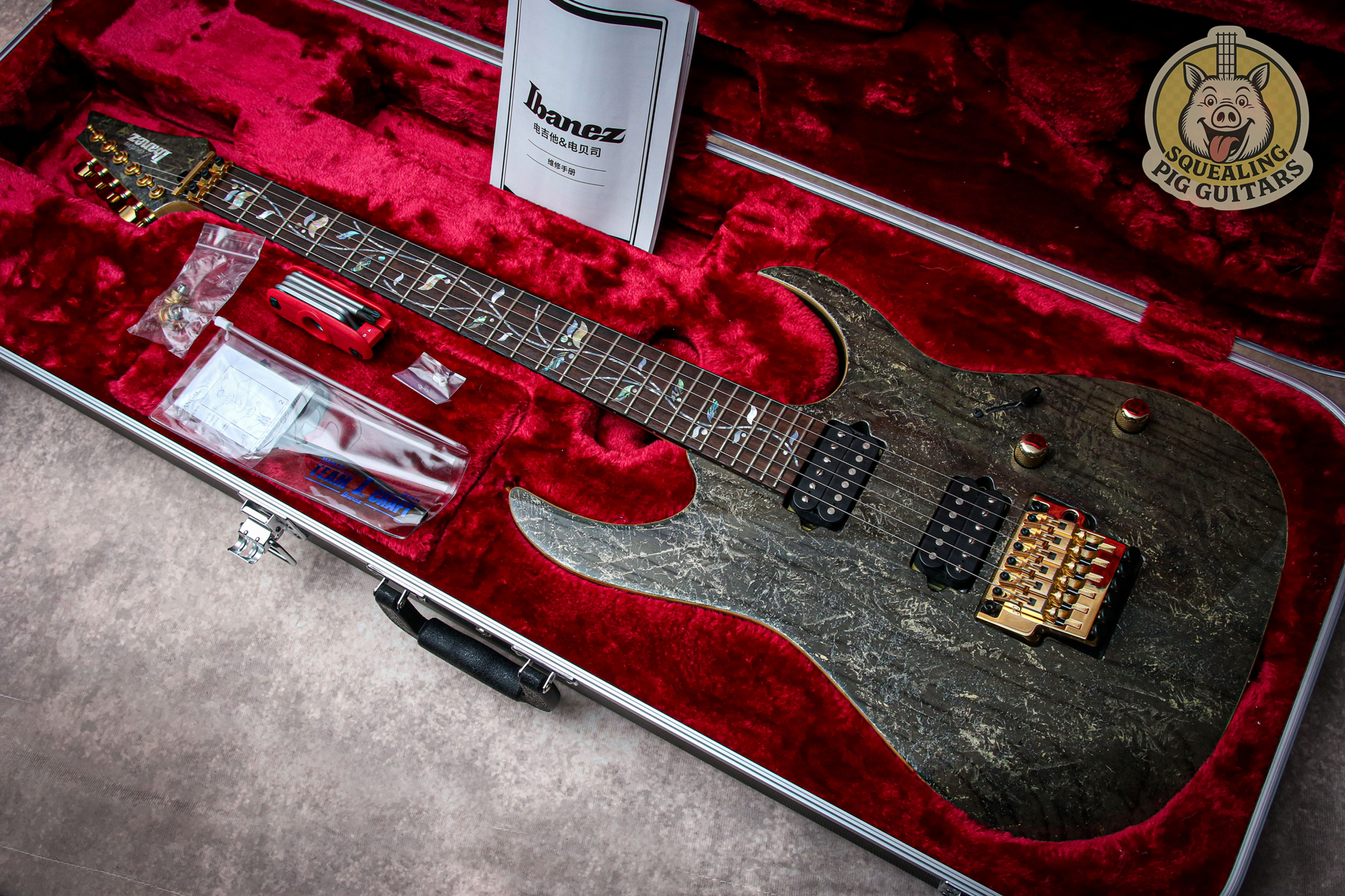 IBANEZ MIJ RG8020G-BQZ J. Custom *1 of 24 " Black Quartz + Rosewood" (2022)