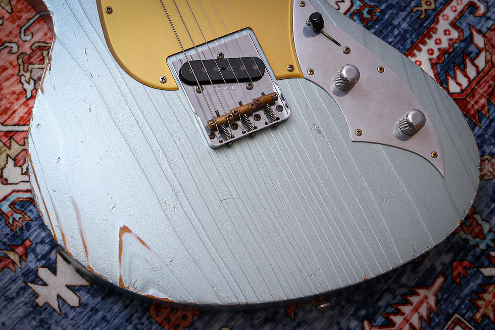 Thumbnail: NOVO USA Serus T Light Distress "Ive Blue Metallic + Maple" (2019)