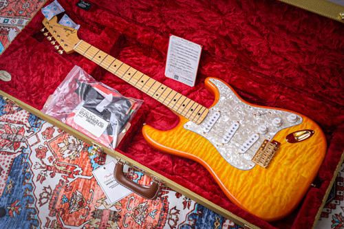 Fender FSR Honey Burst ストラト　キルト FENDER MIJ FSR Traditional Stratocaster QMT 