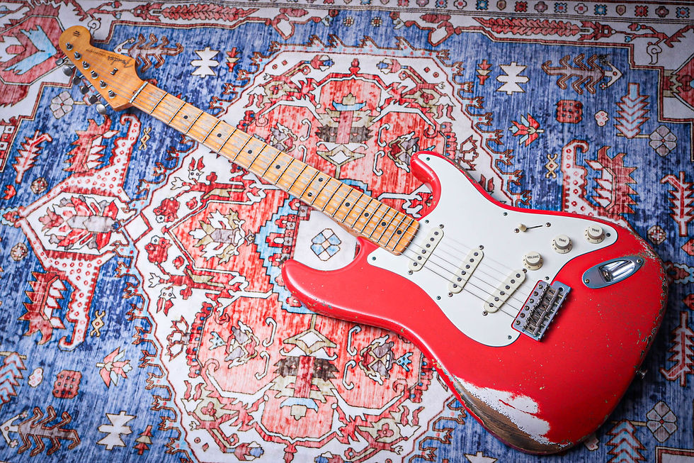 Thumbnail: FENDER USA Masterbuilt 1956 Stratocaster Relic *Dale Wilson "Fiesta Red + Maple"