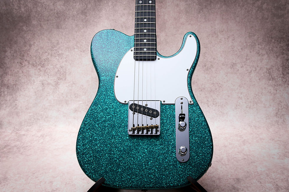Thumbnail: G&L USA Fullerton ASAT Classic C Solamente "Turquoise Metal Flake" (2015)