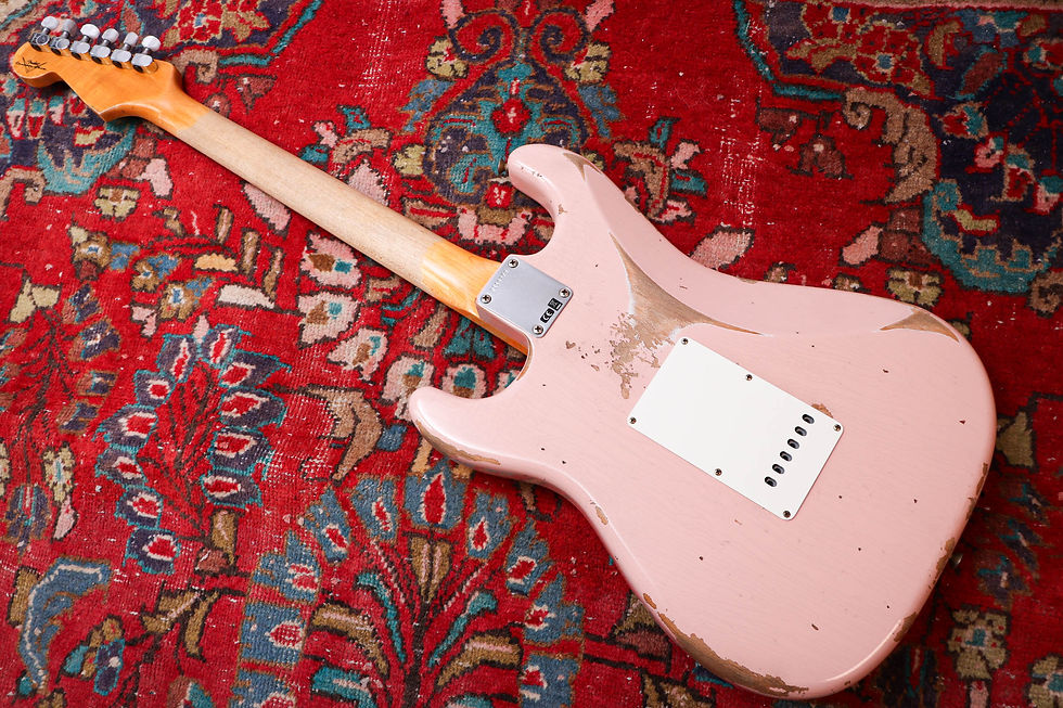 Thumbnail: FENDER USA Custom Shop 1961 Heavy Relic Stratocaster "Shell Pink + Rosewood"