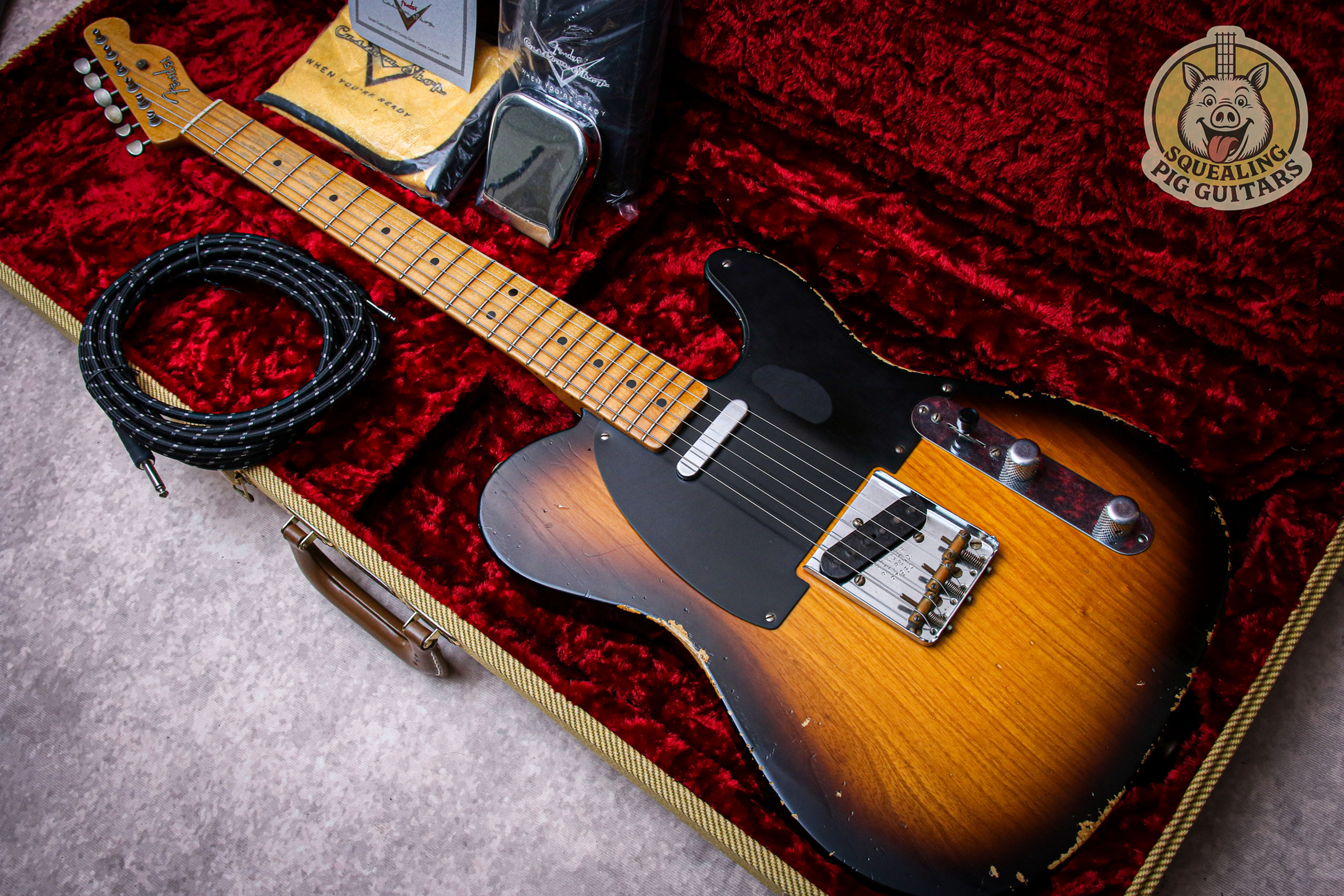 FENDER USA Custom Shop 51 Reissue Nocaster Relic "Tobacco Burst + Maple" (2008)