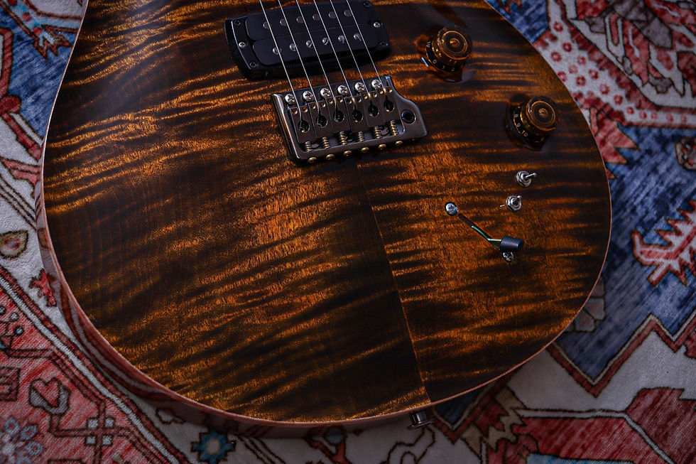 Thumbnail: PRS USA Paul Reed Smith Modern Eagle V Wood Library "Yellow Tiger" (2024)
