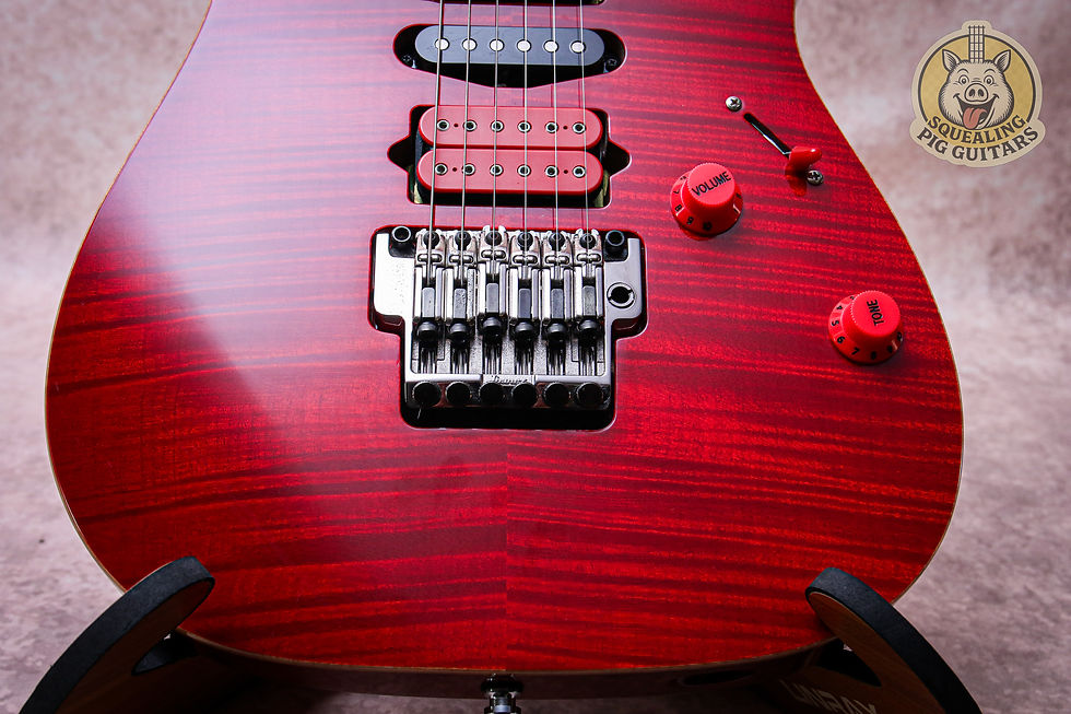 Thumbnail: IBANEZ MIJ J Custom RG Series RG8670 "Deep Red + Ebony" (2004)