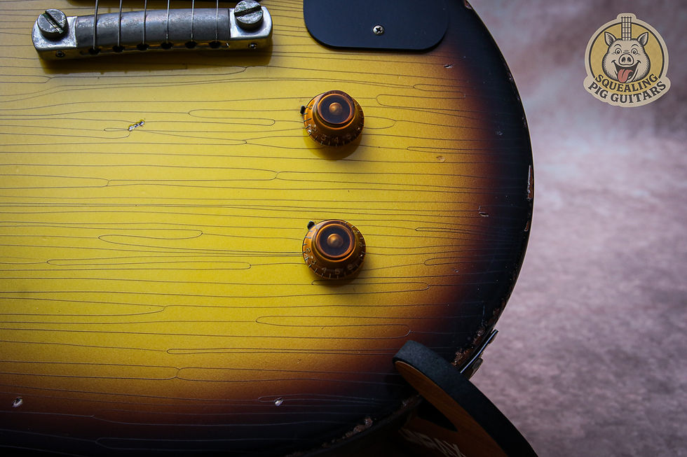 Thumbnail: GIBSON USA Custom Shop Les Paul 57 Reissue Junior Single Cut Aged "Vintage"
