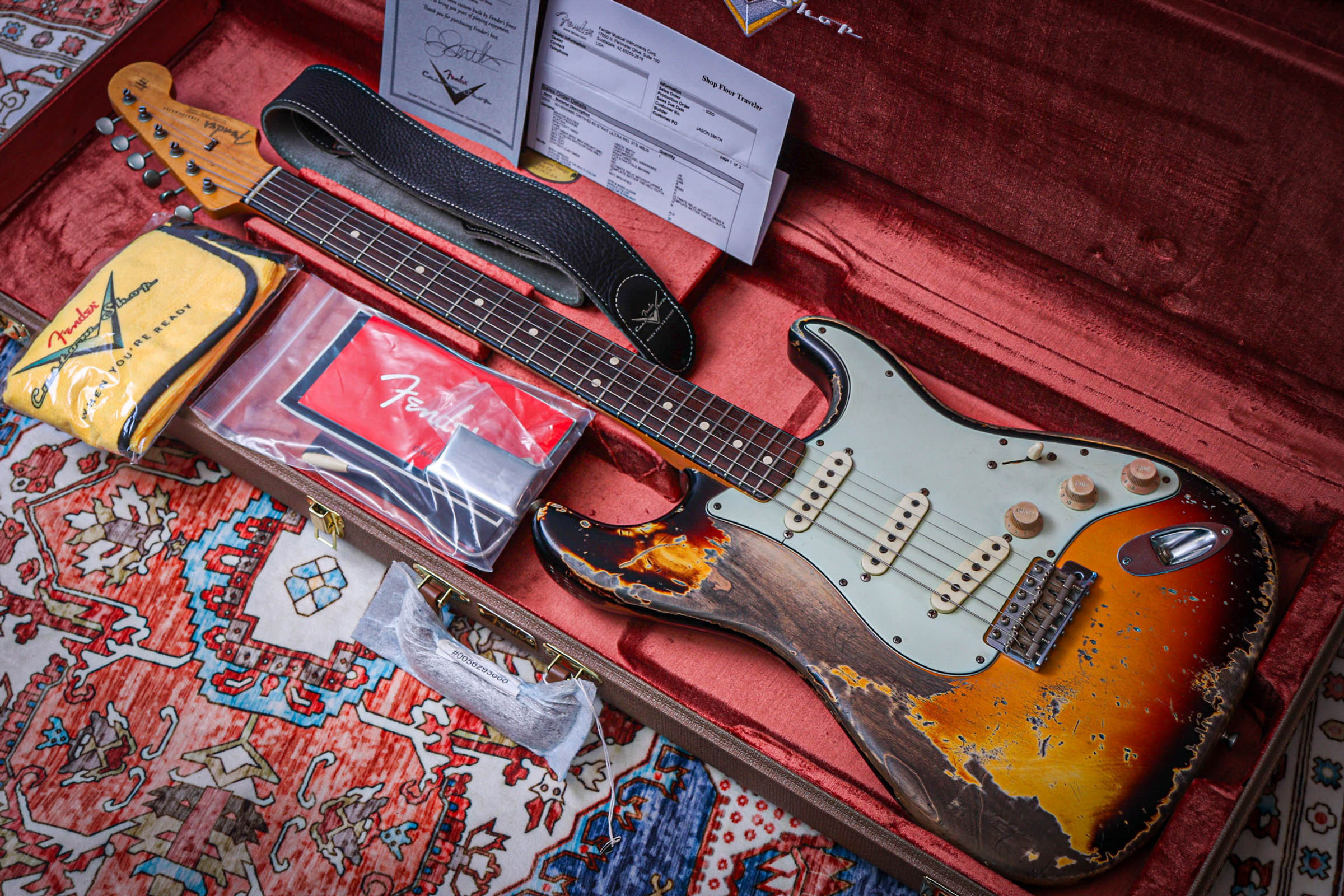 FENDER USA Masterbuilt 63 Reissue Stratocaster Ultra Relic *Jason Smith