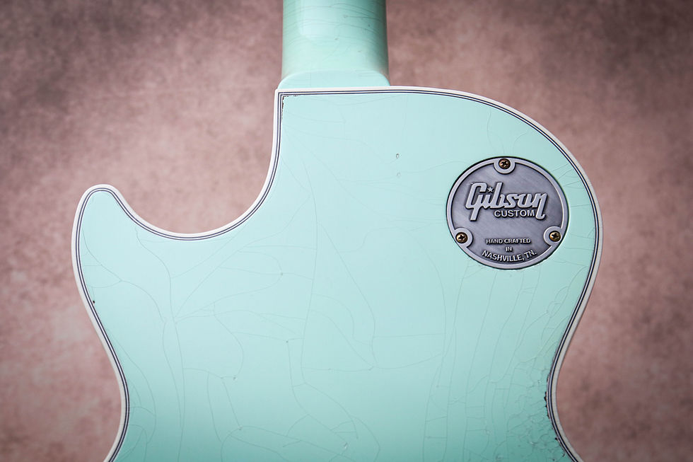 Thumbnail: GIBSON USA Custom M2M Les Paul Custom Murphy Lab Ultra Light Aged - Kerry Green