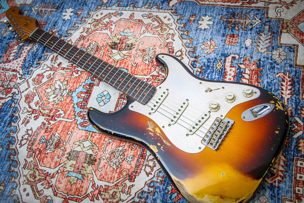 Thumbnail: FENDER USA Custom Shop '59 Ltd. Reissue Roasted Stratocaster Relic Three Tone