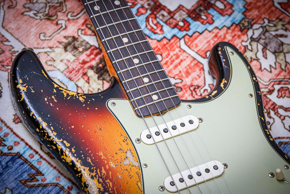 Thumbnail: FENDER USA Custom Shop Stratocaster 63 Heavy Relic "Three Tone Burst + Rosewood"