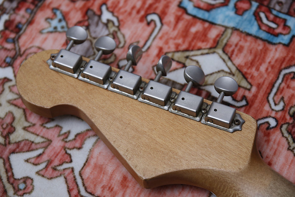 Thumbnail: DANOCASTER USA Double Cutaway S-Style Relic "Two Tone Burst + Rosewood" (2013)