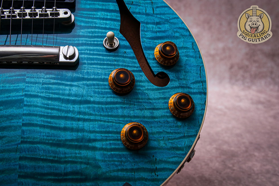 Thumbnail: GIBSON USA Custom Shop ES-336 Figured Hand Selected Top " Aqua Blue + Rosewood"