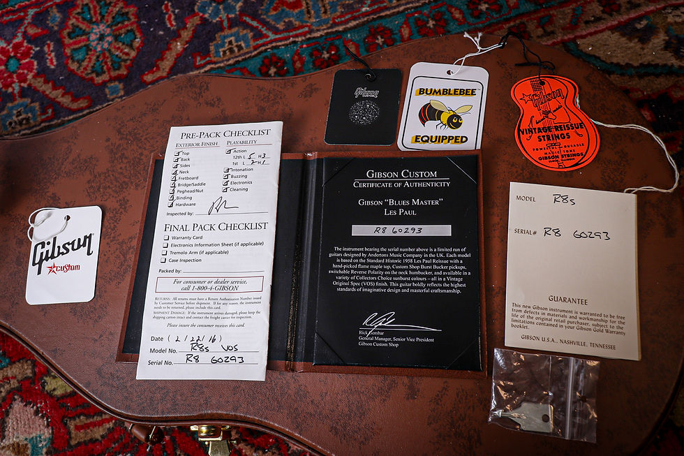 Thumbnail: GIBSON USA Custom Shop Les Paul 58 Reissue *Blues Master - Aged Cherry Burst