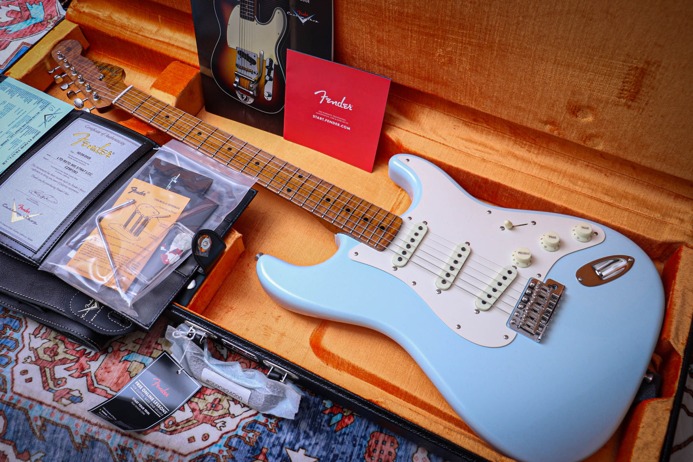 FENDER USA Custom Shop 50's Ltd Roasted Closet Classic Strat Sonic Blue 2025