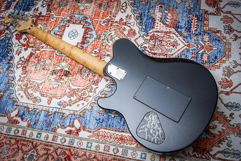 Thumbnail: ERNIE BALL USA Music Man Axis HH Floyd "Blue Quilt" (1996)