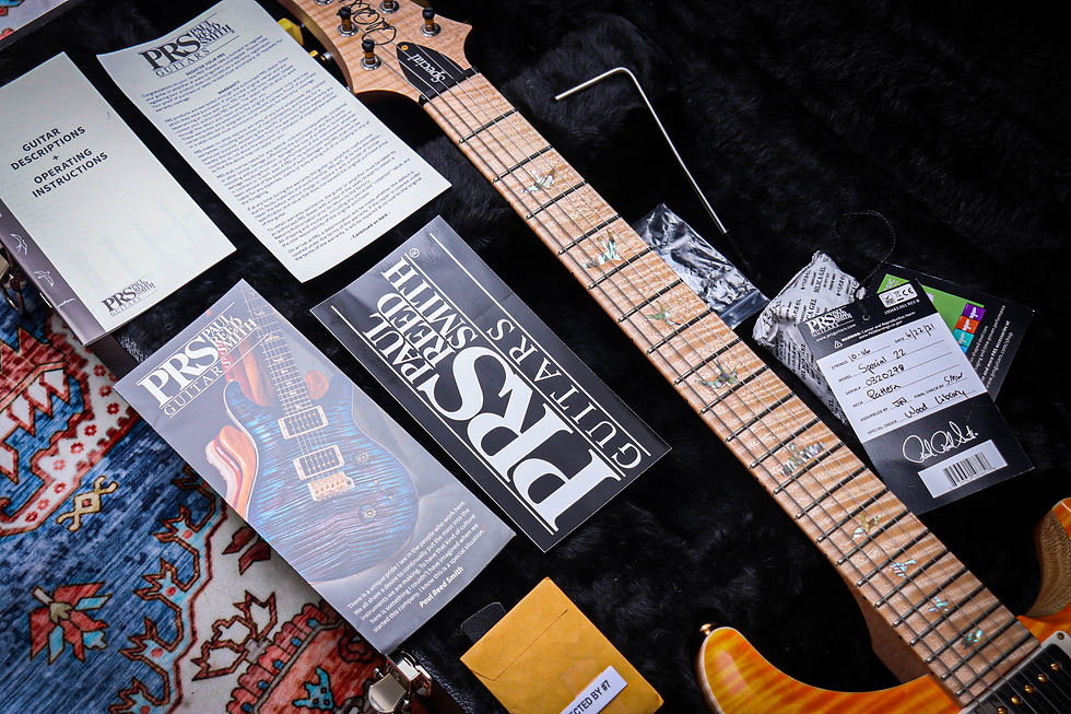 Thumbnail: PRS USA Paul Reed Smith Special 22 Semi-Hollow Wood Library *Korina "Orange Fade