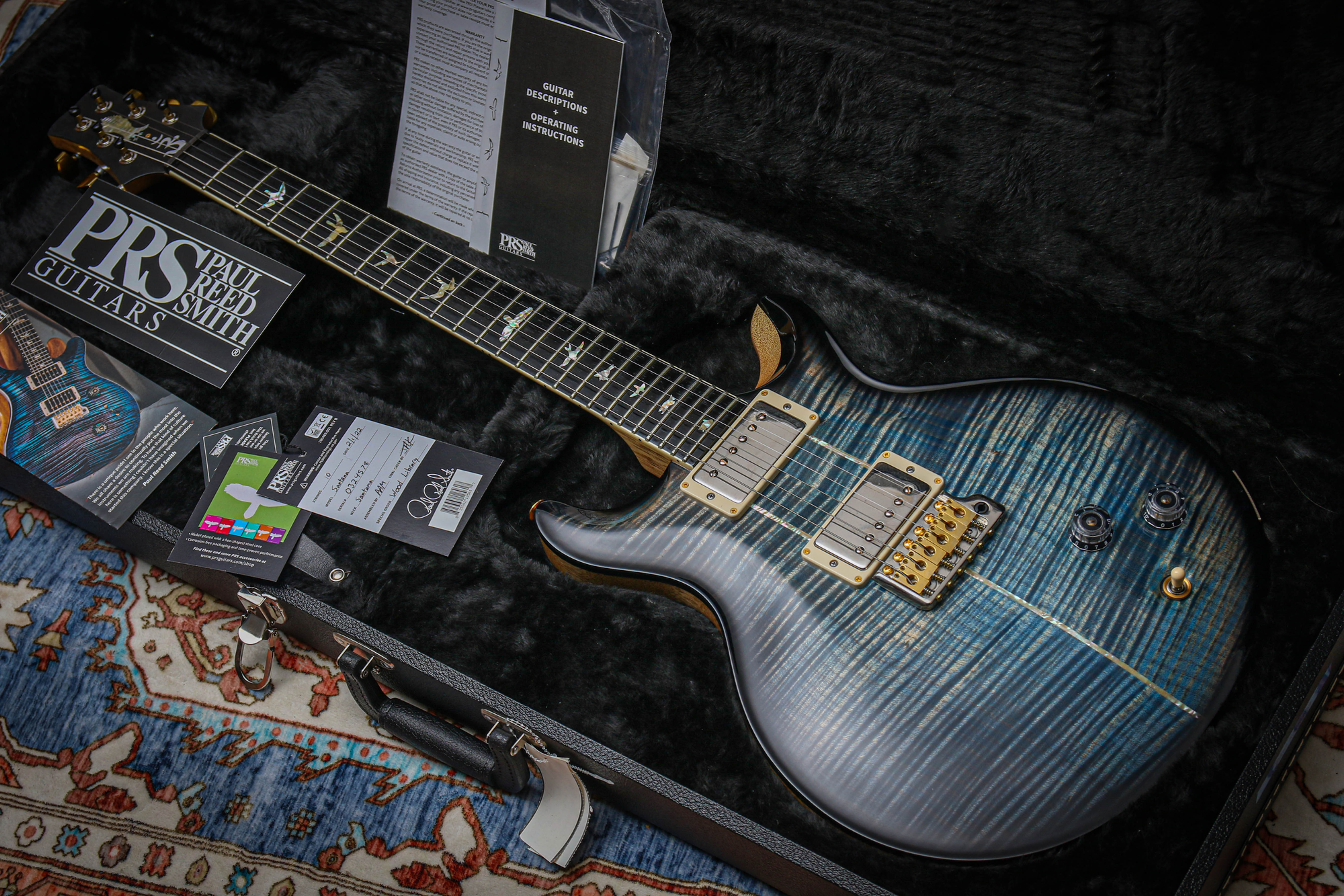 PRS USA Paul Reed Smith Wood Library Santana Signature Retro "Custom Colour"