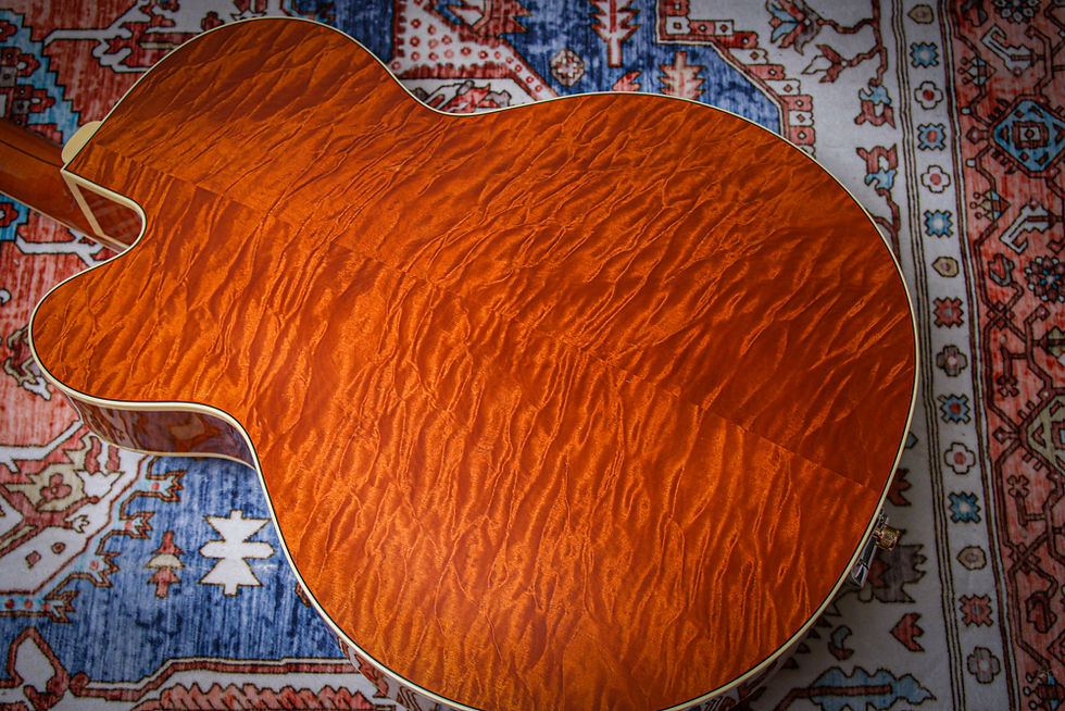 Thumbnail: GRETSCH MIJ G6120TGQM-56 Ltd Quilt Classic Chet Atkins "Roundup Orange" (2024)