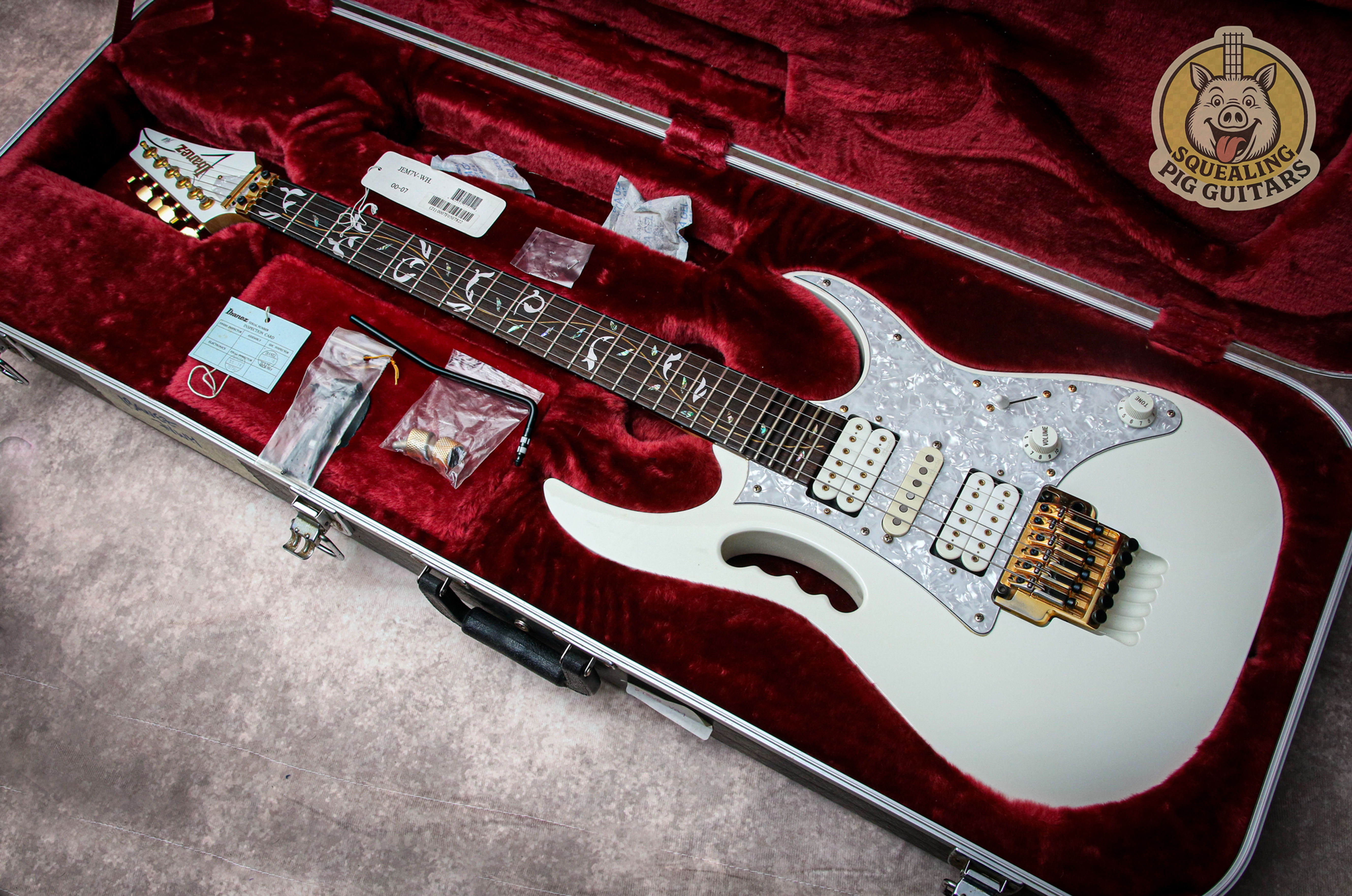 IBANEZ MIJ JEM7V-WH Steve Vai Signature "White + Rosewood" (2006)
