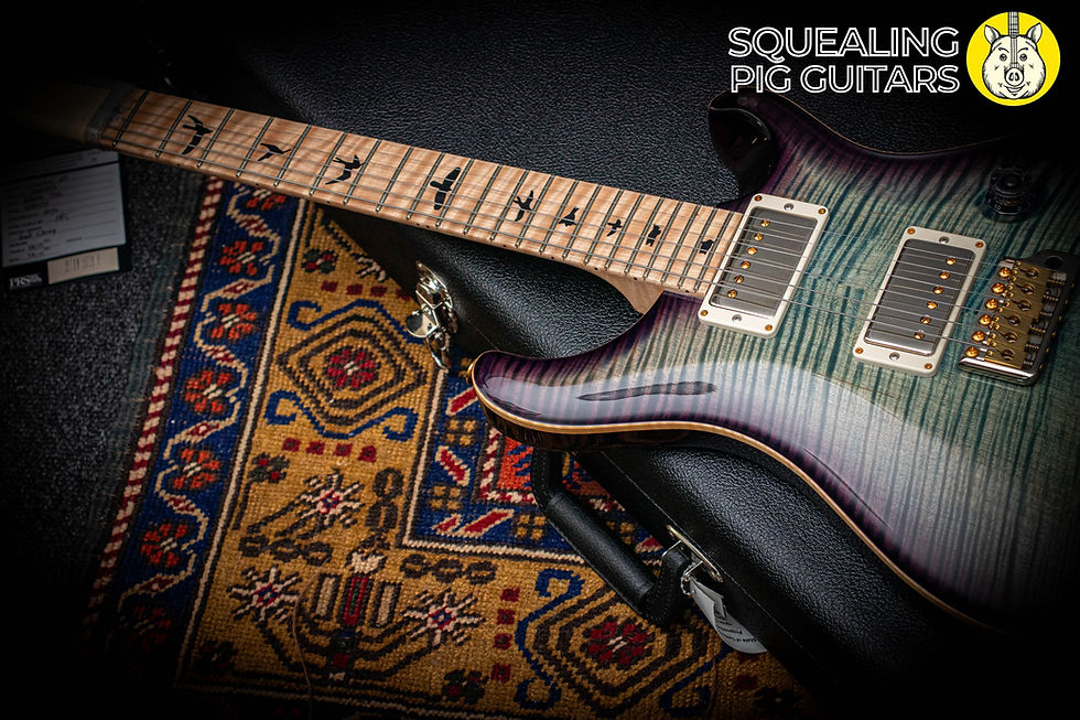 Thumbnail: PRS USA Paul Reed Smith Custom 24 Wood Library " Aqua-Bleux + Maple" (2019)