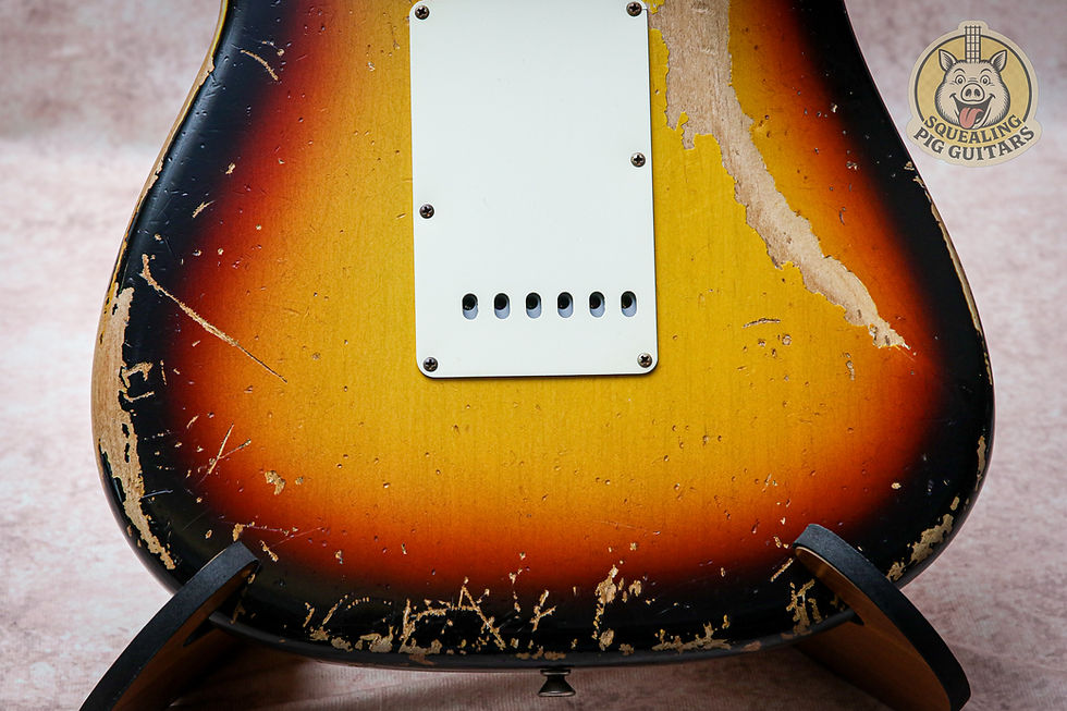Thumbnail: FENDER USA Custom shop 60s Knuckle stratocaster Hvy Relic "Three Tone Burst"
