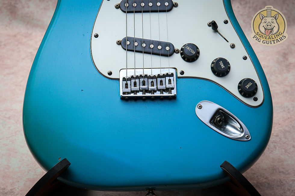 Thumbnail: FENDER USA International Series Stratocaster "Maui Blue + Maple" (1979)